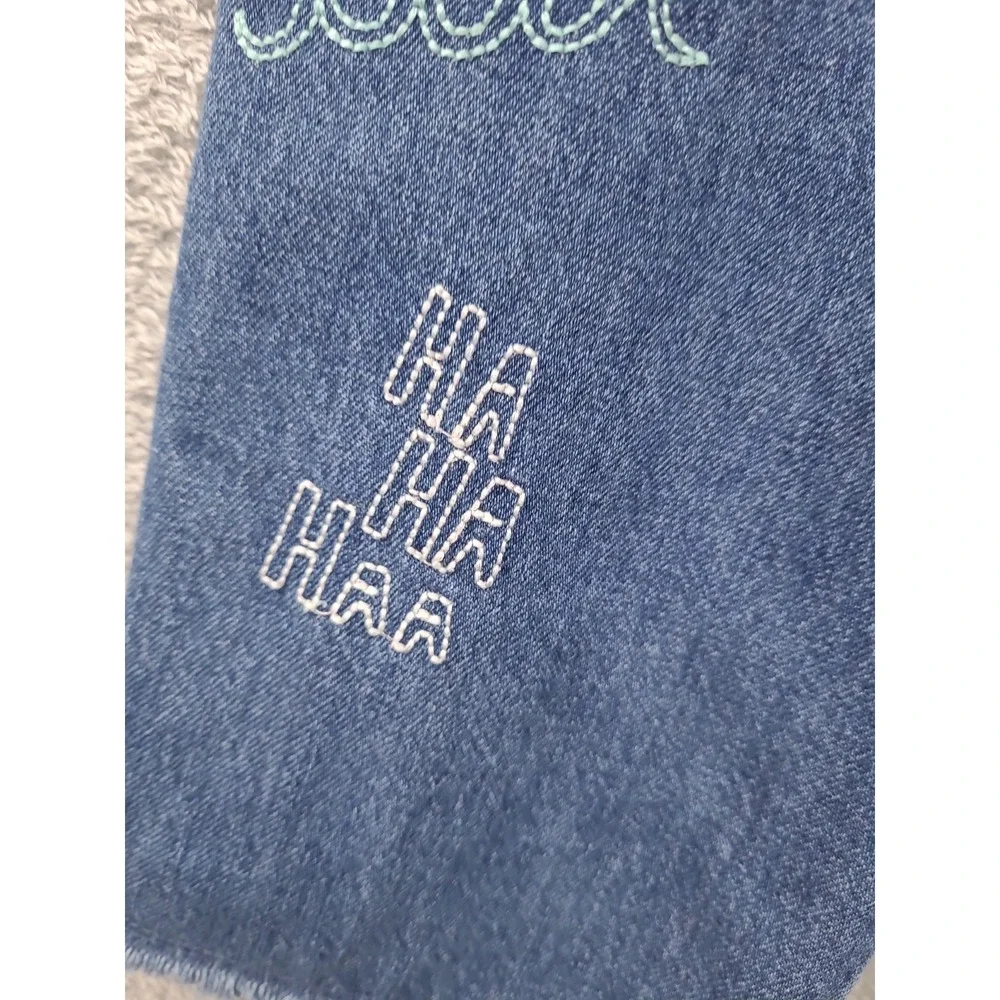 GAP Kids 1969 Grils Jeans Sz‎ 14R  Embroidered Ankle 50th Anniversary